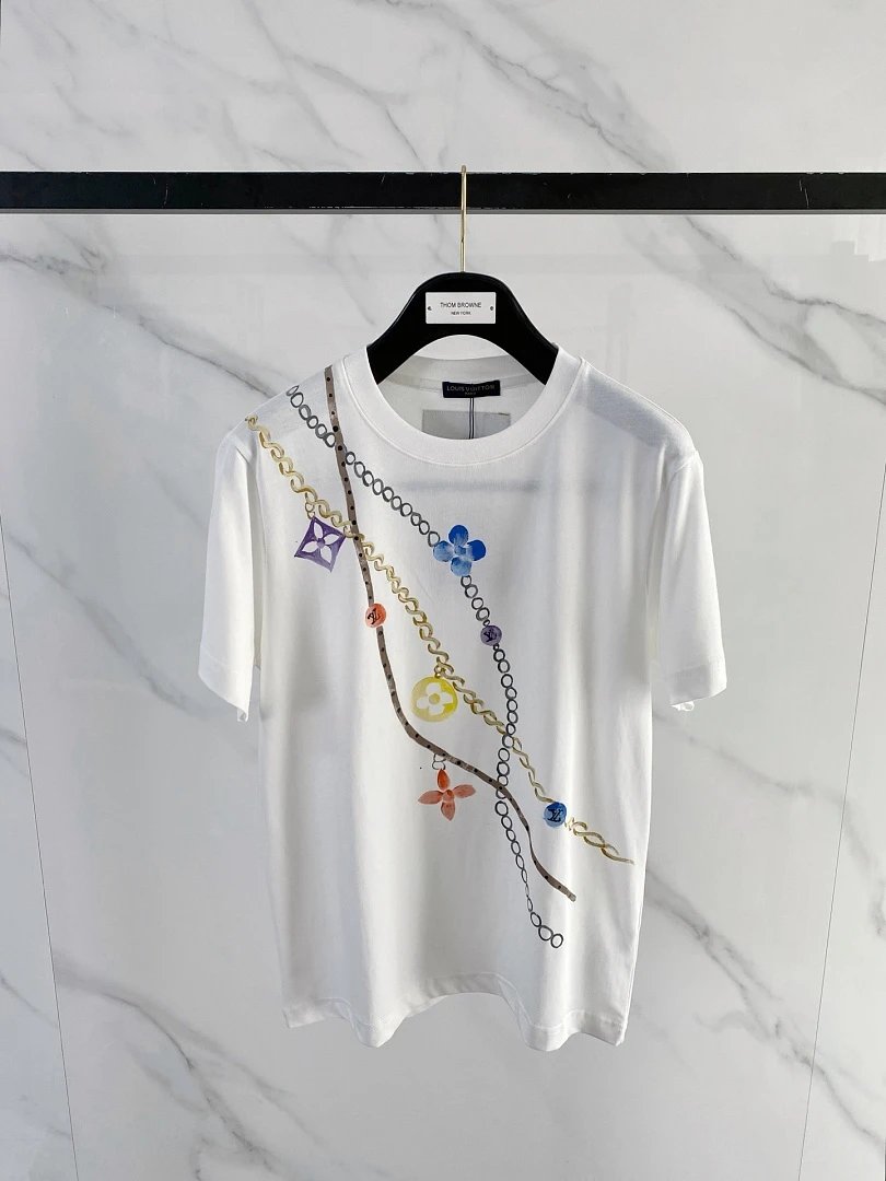 Louis Vuitton T-Shirts Short-Sleeve Graphic T-Shirt — 66
