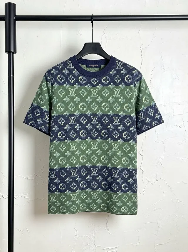Louis Vuitton T-Shirts Logo and Monogram Graphic Crewneck T-Shirt product detail image 1
