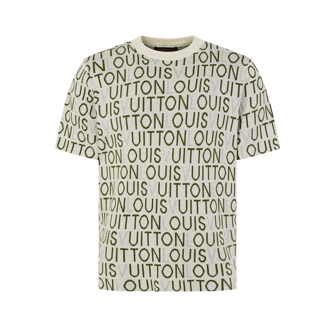 Louis Vuitton T-Shirts Logo and Monogram Graphic Crewneck T-Shirt — 22