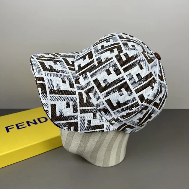 Fendi Hats FF Monogram Baseball Cap product detail image 5