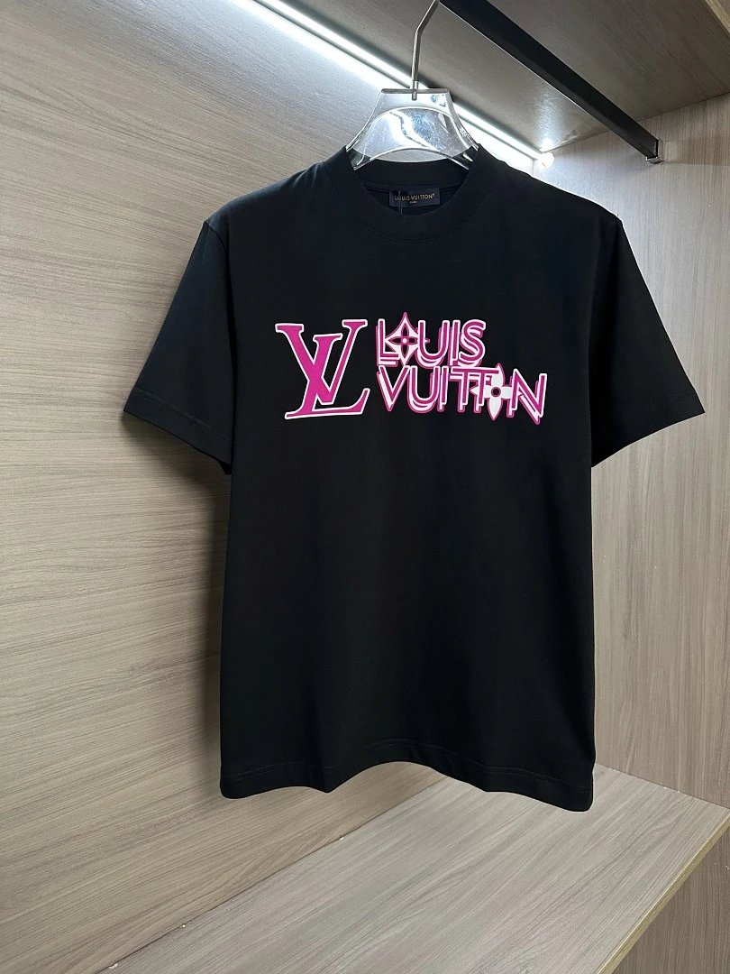 Louis Vuitton T-Shirts Logo and Monogram Graphic Crewneck T-Shirt image 3