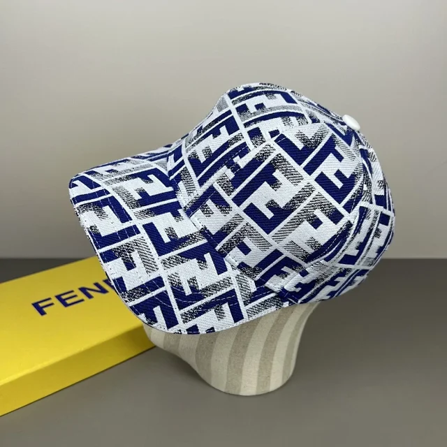 Fendi Hats FF Monogram Baseball Cap product detail image 3