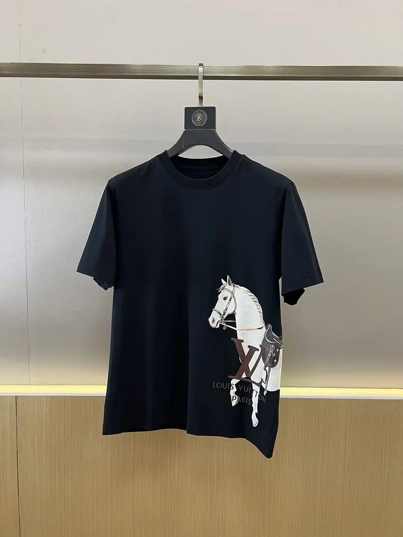 Louis Vuitton T-Shirts Logo and Monogram Graphic Crewneck T-Shirt — 15