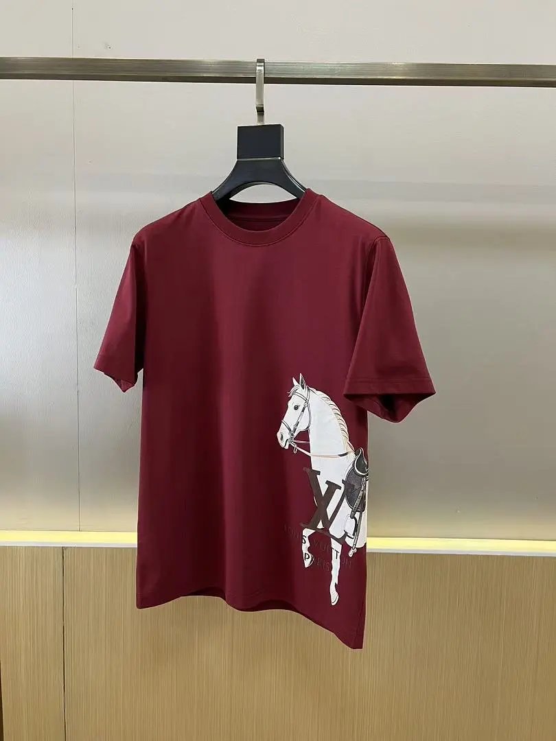 Louis Vuitton T-Shirts Logo and Monogram Graphic Crewneck T-Shirt — 16