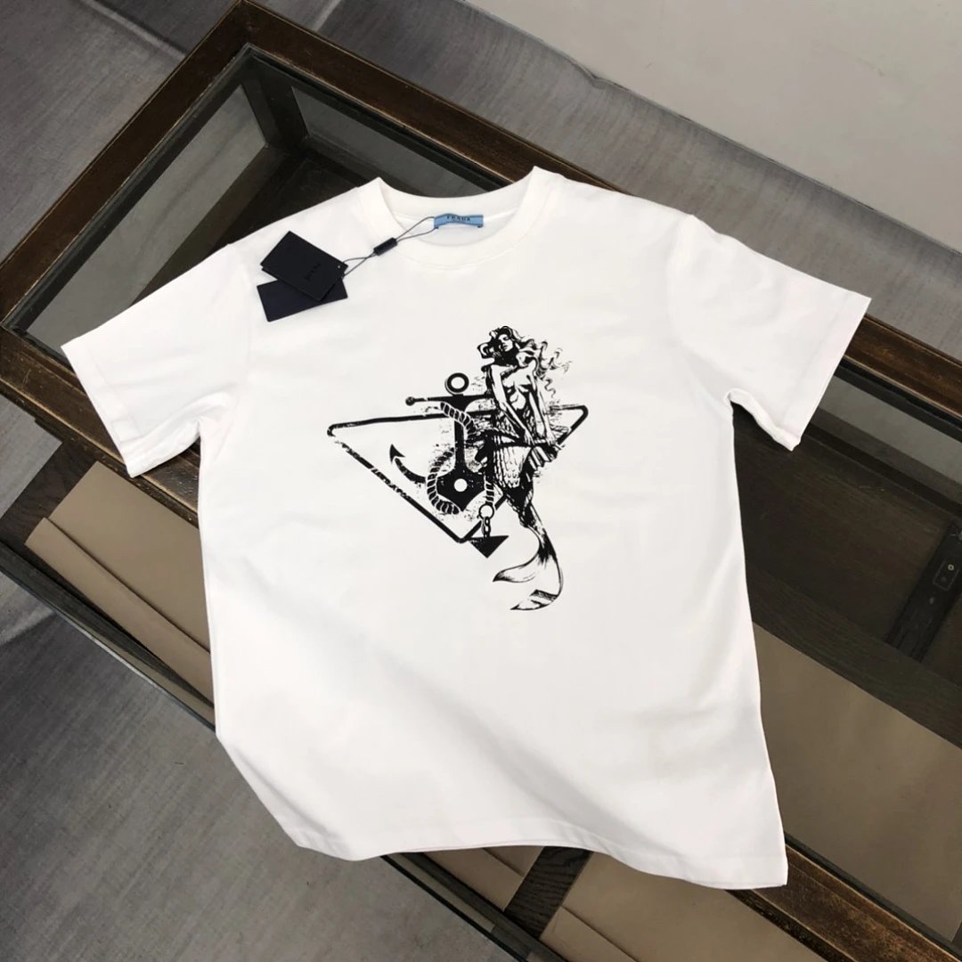 Prada T-Shirts Assorted logo graphic short-sleeve — 96