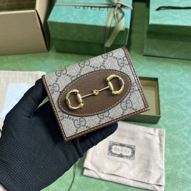 Gucci GG Marmont Mini Wallet Pink Leather Short Wallet - 6