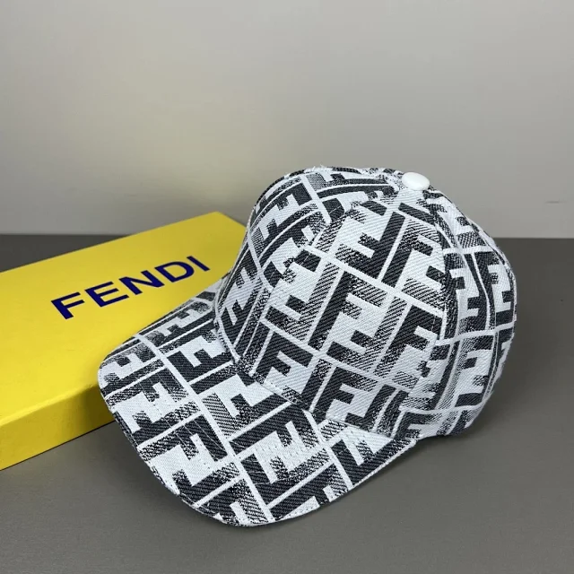 Fendi Hats FF Monogram Baseball Cap product detail image 1