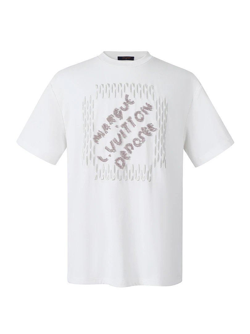 Louis Vuitton T-Shirts Logo and Monogram Graphic Crewneck T-Shirt — 25