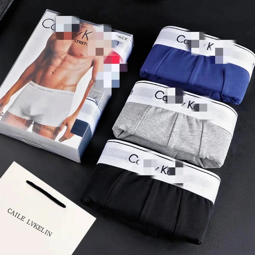 Calvin Klein Men's Low Rise Cotton Stretch Trunks 3-Pack