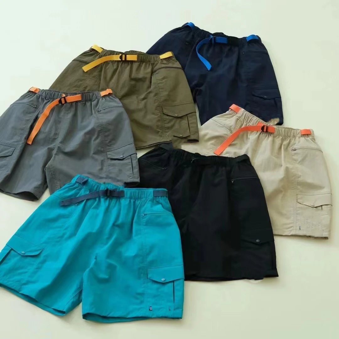 Multi-Pocket Tactical Nylon Cargo Shorts