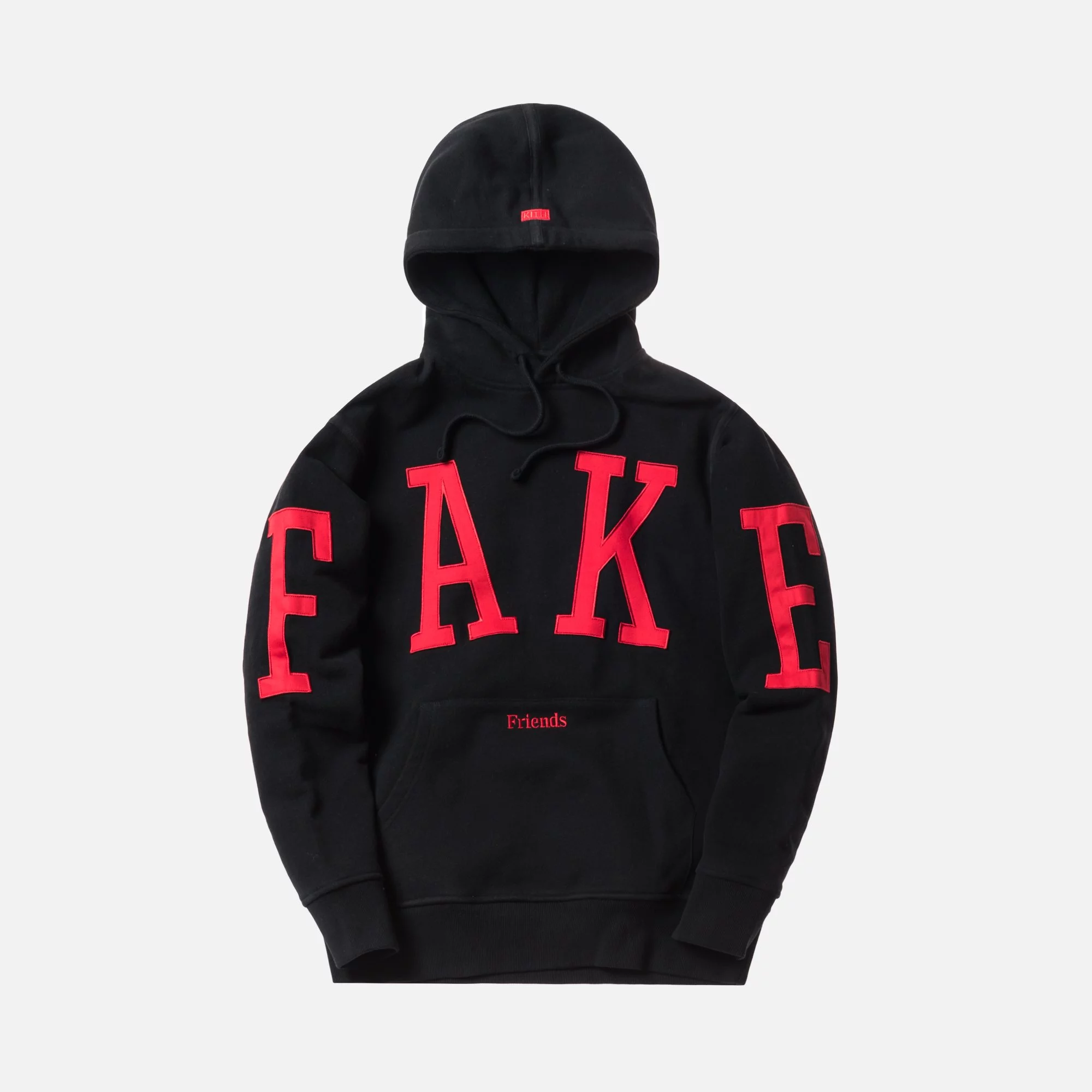 KITH US FAKE FRIENDS HOODIE外套连帽卫衣红黑