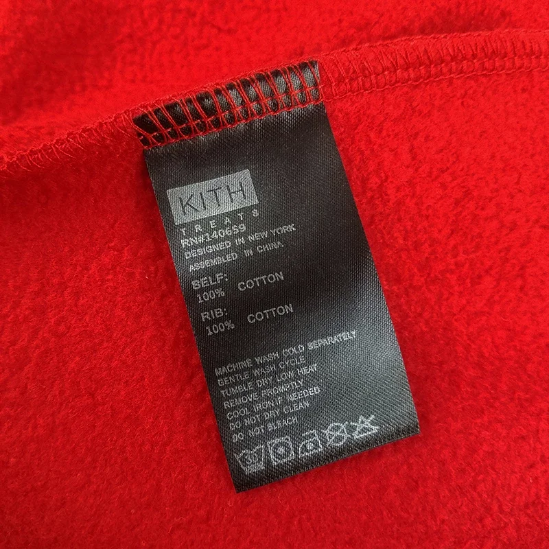 KITH US FAKE FRIENDS HOODIE外套连帽卫衣红黑