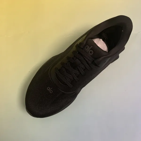 Alo Yoga Performance Black Knit Sneakers Running Shoes - 1
