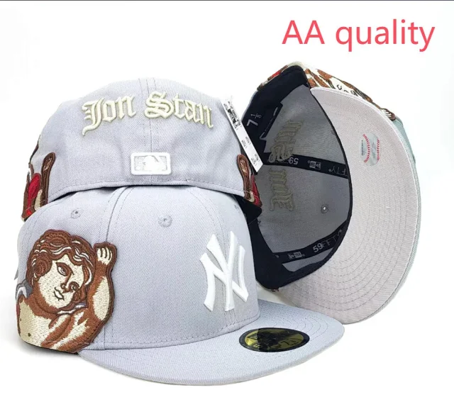New Era Hats Fitted flat-brim York Yankees cap with embroidered patches product detail image 13