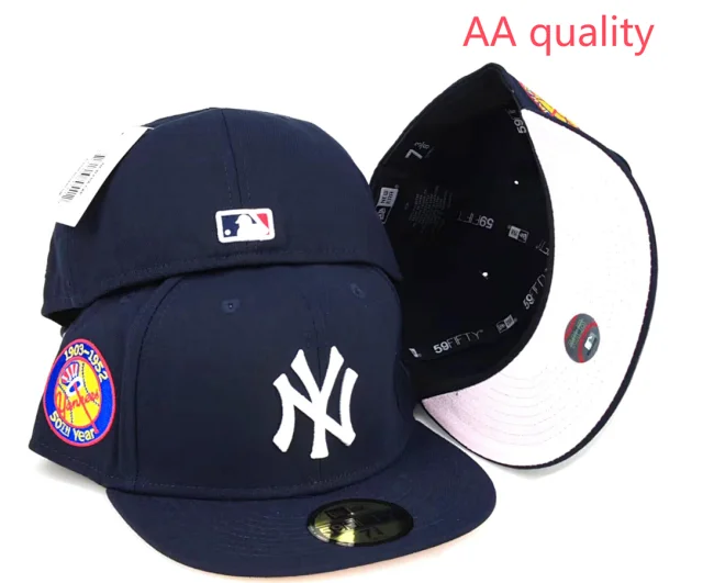 New Era Hats Fitted flat-brim York Yankees cap with embroidered patches product detail image 24
