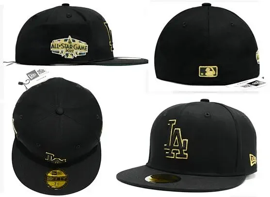 New Era Hats 59FIFTY fitted flat-brim baseball cap with Los Angeles Dodgers embroidery product detail image 33