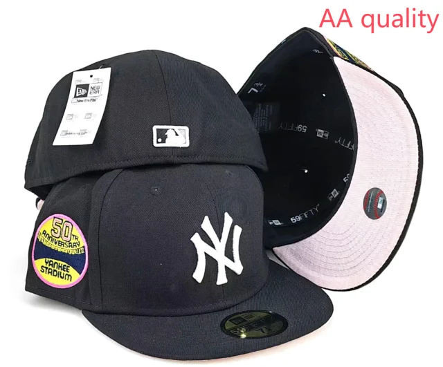 New Era Hats Fitted flat-brim York Yankees cap with embroidered patches product detail image 22