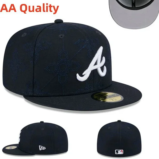 New Era Hats 59FIFTY Atlanta Braves fitted flat-brim cap product detail image 28