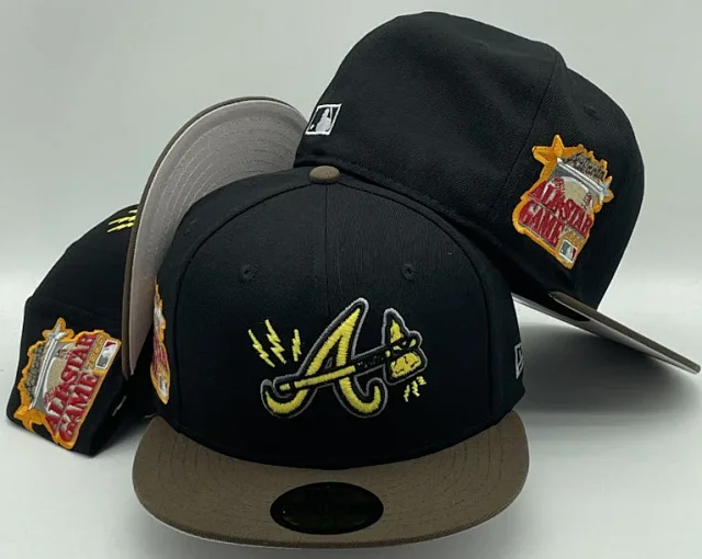 New Era Hats 59FIFTY Atlanta Braves fitted flat-brim cap product detail image 21