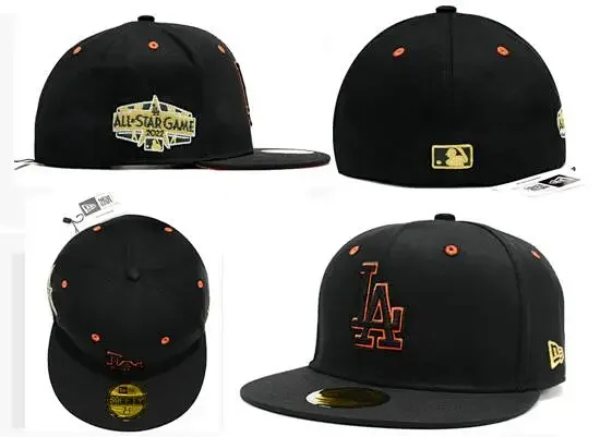 New Era Hats 59FIFTY fitted flat-brim baseball cap with Los Angeles Dodgers embroidery product detail image 34
