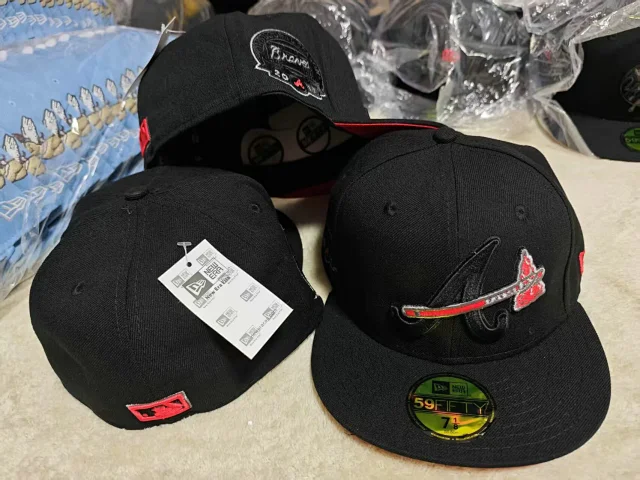 New Era Hats 59FIFTY Atlanta Braves fitted flat-brim cap product detail image 23
