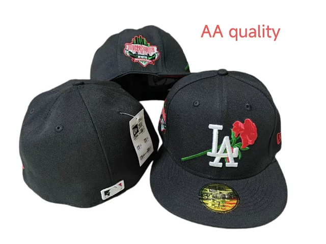 New Era Hats 59FIFTY fitted flat-brim baseball cap with Los Angeles Dodgers embroidery product detail image 15
