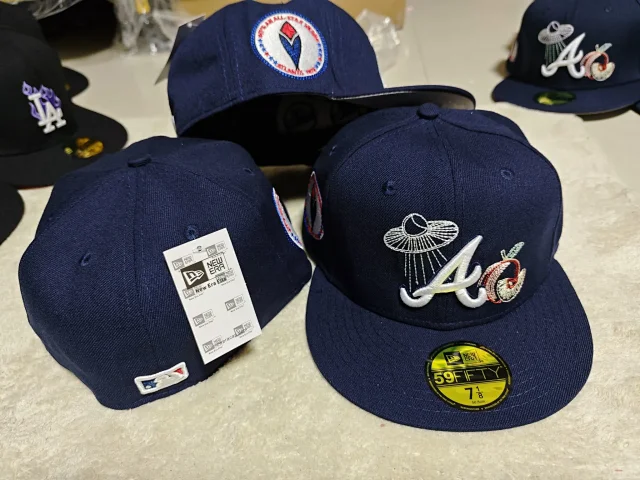 New Era Hats 59FIFTY Atlanta Braves fitted flat-brim cap product detail image 25