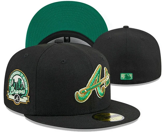 New Era Hats 59FIFTY Atlanta Braves flat-brim fitted cap product detail image 16