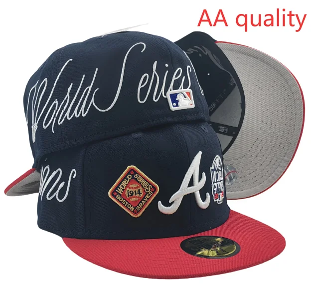 New Era Hats 59FIFTY Atlanta Braves fitted flat-brim cap product detail image 24