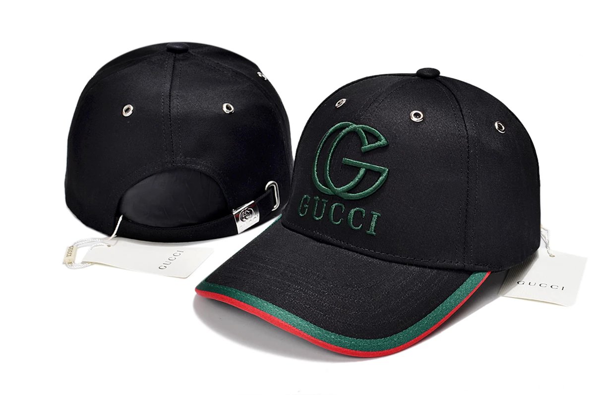 Gucci Bee Embroidered Denim Baseball Cap Black - 42