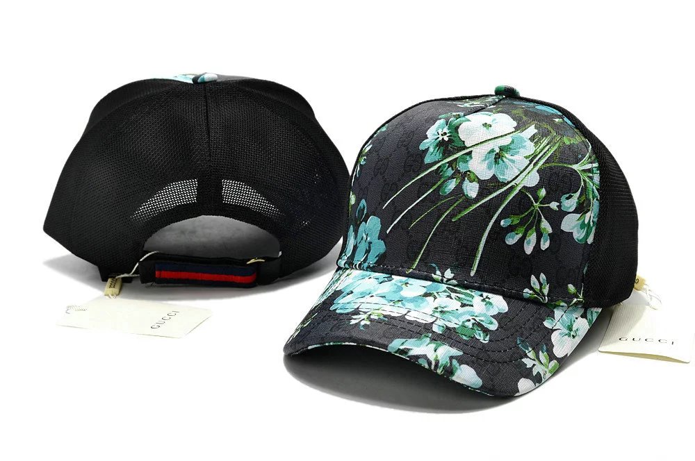 Gucci Bee Embroidered Denim Baseball Cap Black - 21
