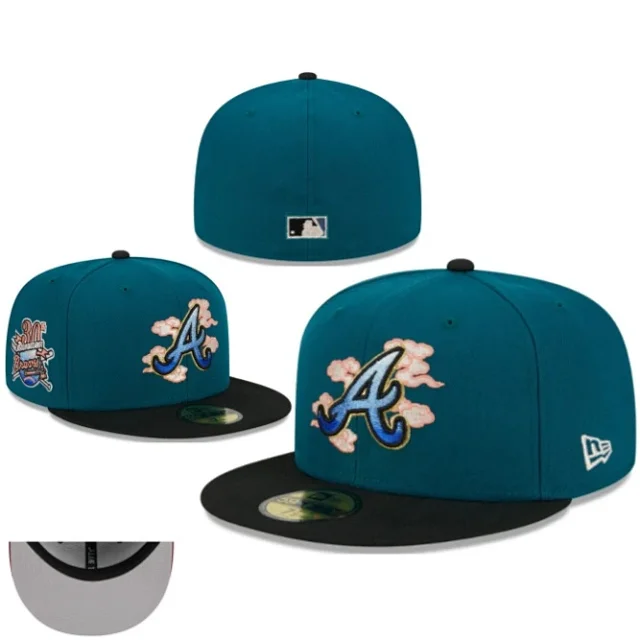 New Era Hats 59FIFTY Atlanta Braves flat-brim fitted cap product detail image 18