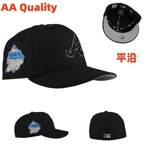 New Era Hats 59FIFTY Atlanta Braves fitted flat-brim cap product detail image 15