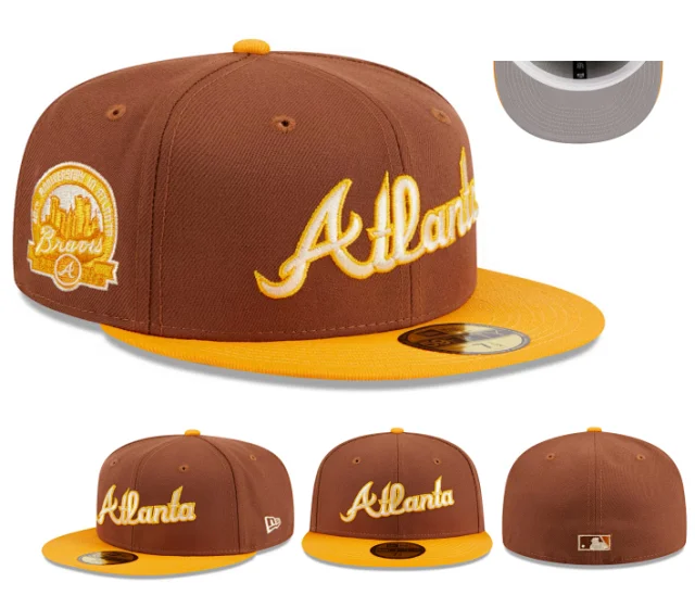 New Era Hats 59FIFTY Atlanta Braves fitted flat-brim cap product detail image 19