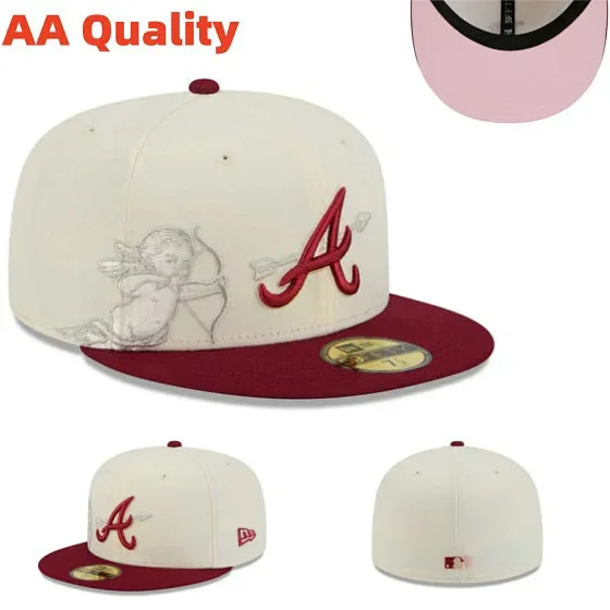 New Era Hats 59FIFTY Atlanta Braves fitted flat-brim cap product detail image 27