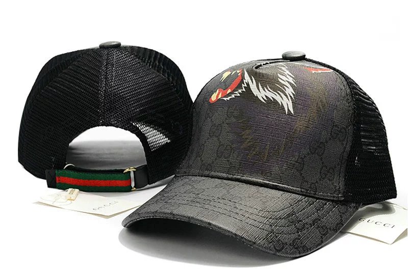 Gucci Bee Embroidered Denim Baseball Cap Black - 17