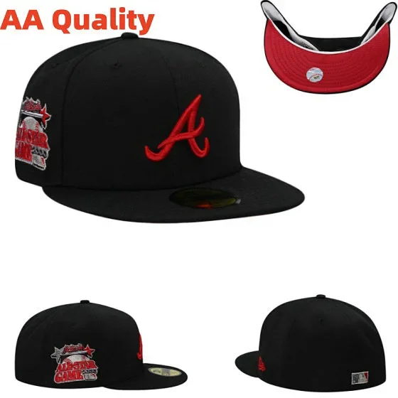New Era Hats 59FIFTY Atlanta Braves fitted flat-brim cap product detail image 11