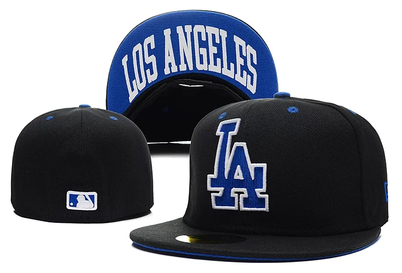 Dodgers道奇队LA 蓝鸟队Blue Jays不可调节帽嘻哈平沿帽59FIFTY Cap号码 