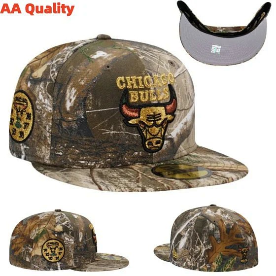 Chicago Bulls Non-Adjustable Hip Hop Flat Brim Hat 59FIFTY Cap Sizes Full-Brim Hat Embroidered Patch Size Hat Sun Hat Unisex Versatile Visor Travel Casual Cap