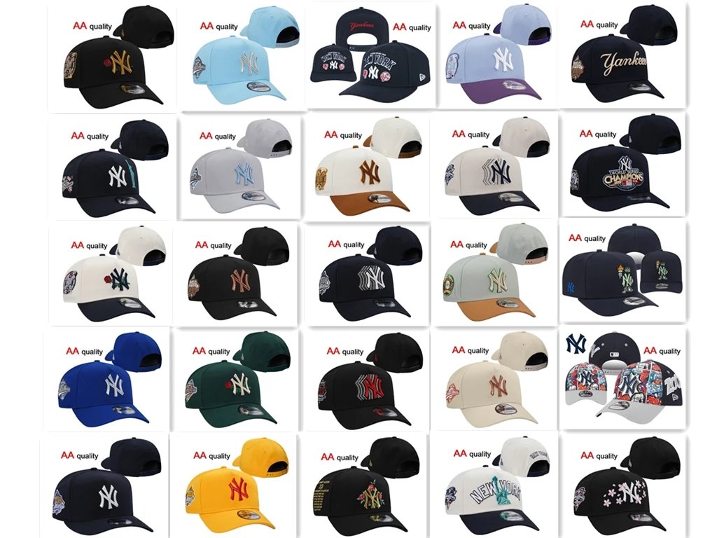 New York Yankees 2025 New Era Peaked Cap - Baseball Cap, Hip Hop Streetwear, Sun Hat, Cross-Border E-Commerce Best Seller