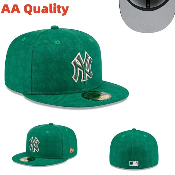 New York Yankees Hats Fitted Flat-Brim Baseball Cap product detail image 14