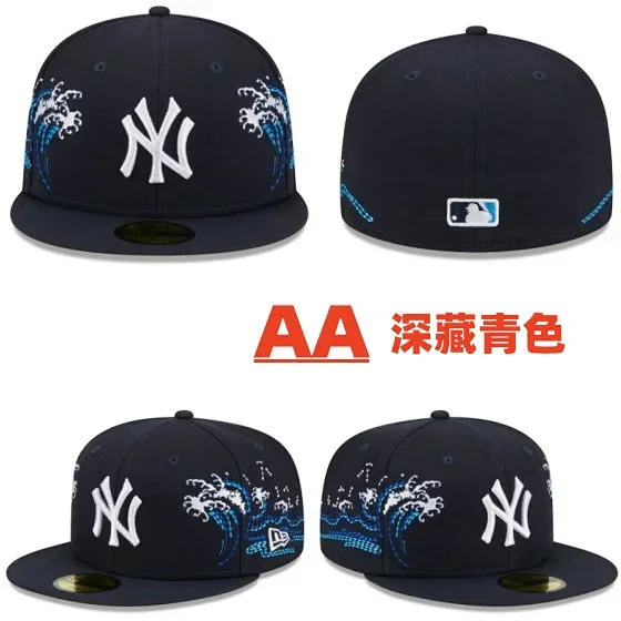New York Yankees Hats Fitted Flat-Brim Baseball Cap product detail image 35