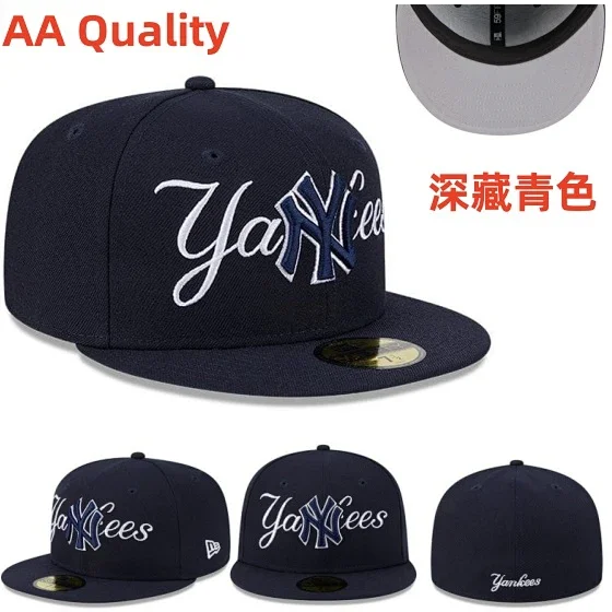 New York Yankees Hats Fitted Flat-Brim Baseball Cap product detail image 11