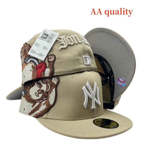 New Era Hats Fitted flat-brim York Yankees cap with embroidered patches product detail image 28