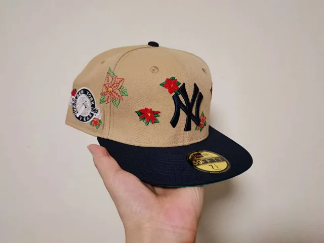 New Era Hats Fitted flat-brim York Yankees cap with embroidered patches product detail image 30