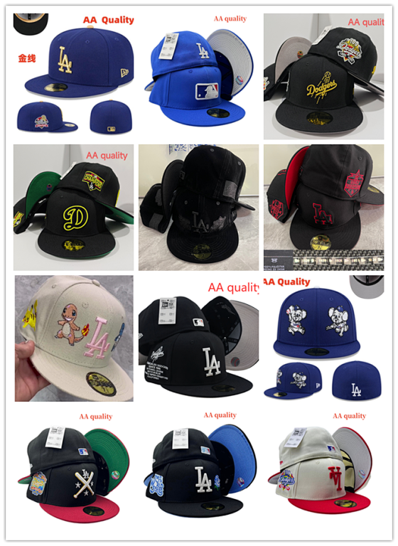 Los Dodgers New Era 59FIFTY Wool Blend Structured Unstructured Flat Bill Snapback Cap - One Size Fits All, Sun Protection, Unisex