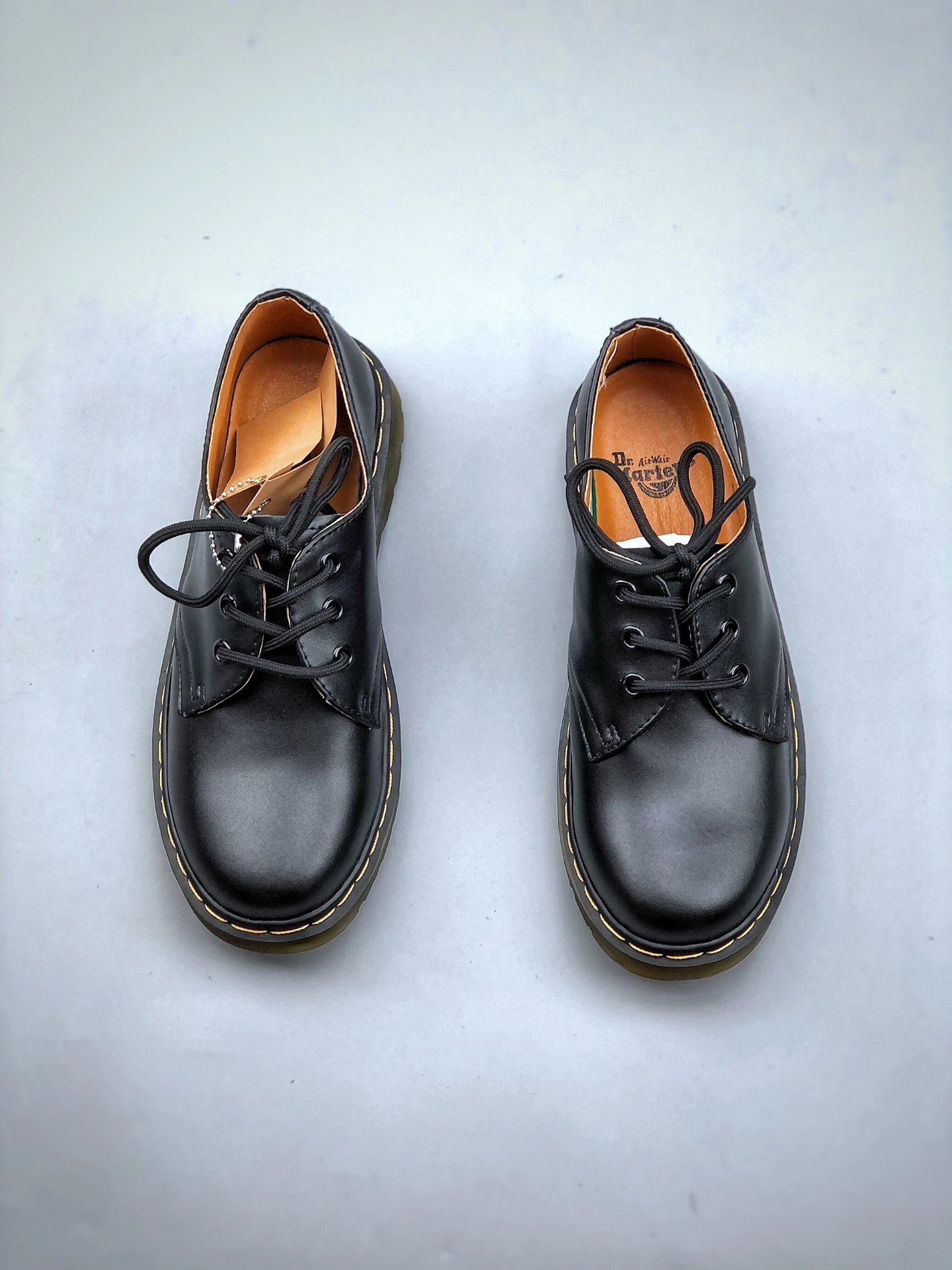 Dr. Martens 1461 Black Smooth Leather Derby Shoes - 6