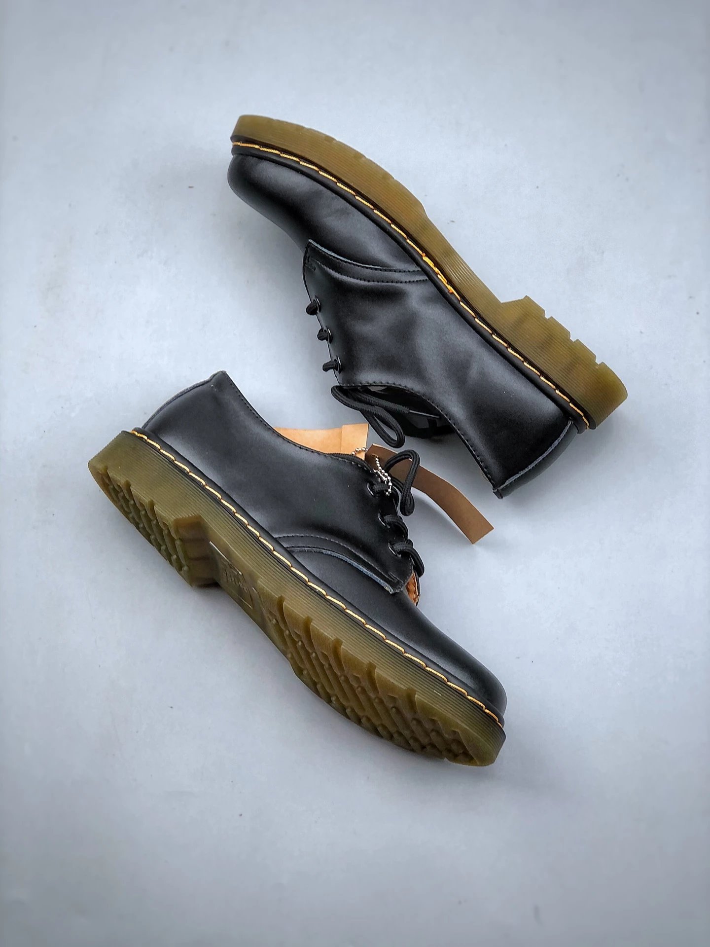 Dr. Martens 1461 Black Smooth Leather Derby Shoes - 3
