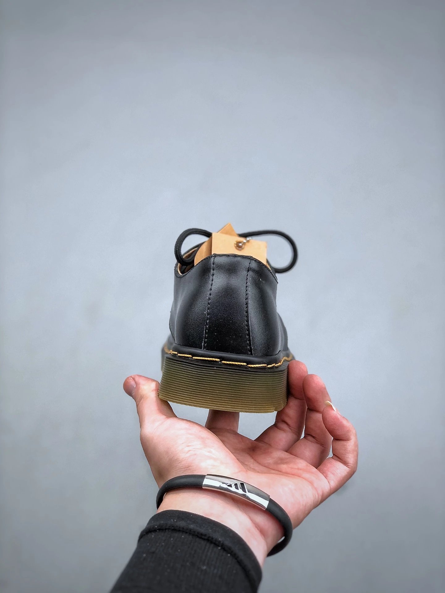 Dr. Martens 1461 Black Smooth Leather Derby Shoes - 8