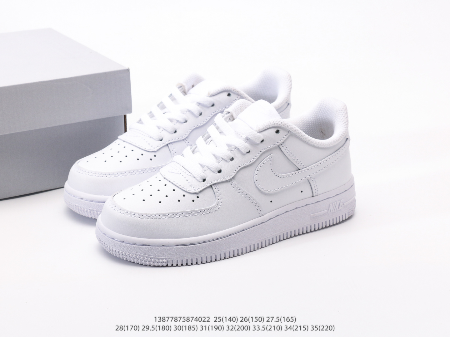 Nike Sneakers Air Force 1 low-top and high-top — White low-top